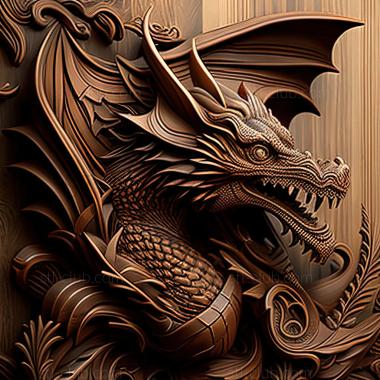 3D model st dragon (STL)